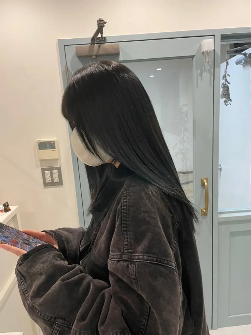 【初回から3回目まで】🌿カット + ケアカラー（鎖骨​〜​ロング）+ 3stepトリートメント🫧の写真