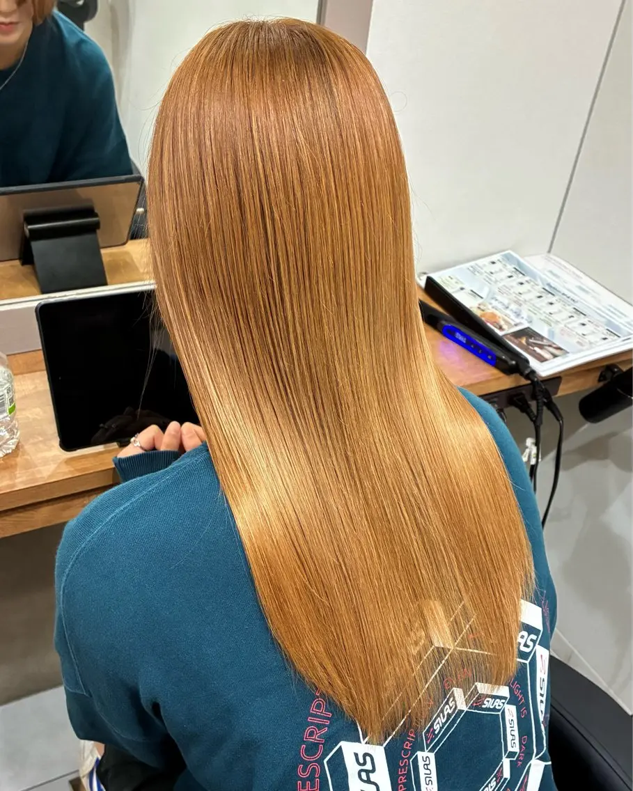 ミディアム カット ヘアカラー トリートメント 柴田真衣 /ナチュラル/半個室のヘアスタイル