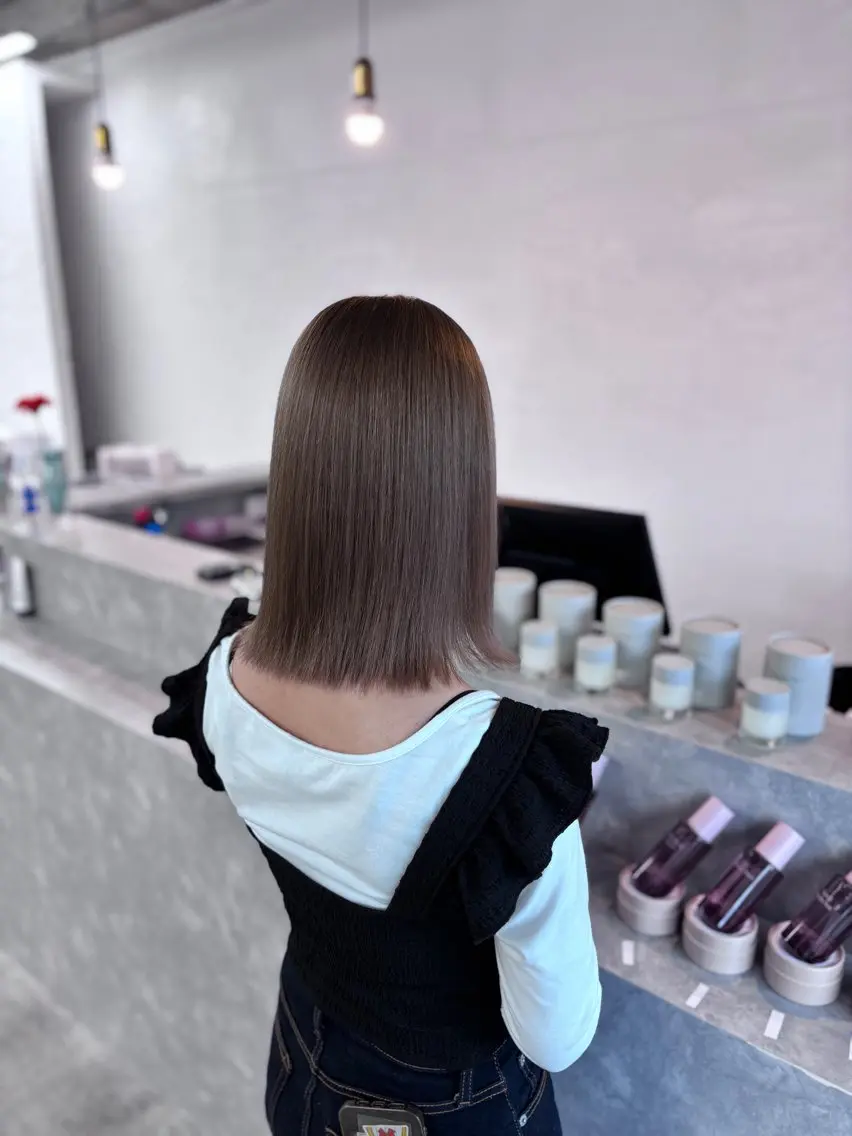 ミディアム miloc naha ナナカのヘアスタイル