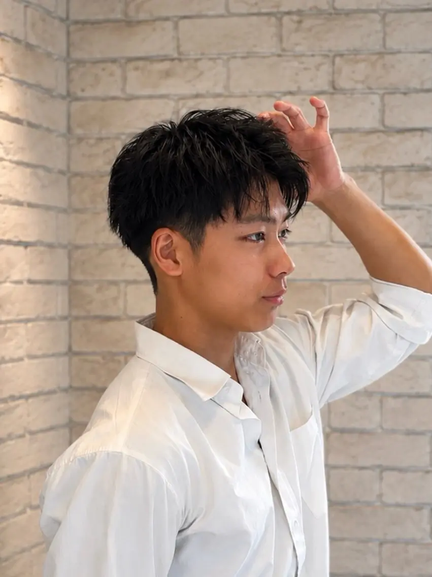 ショート パーマ メンズ カット パーマ 横浜メンズ特化/ カットパーマ/マサトのヘアスタイル