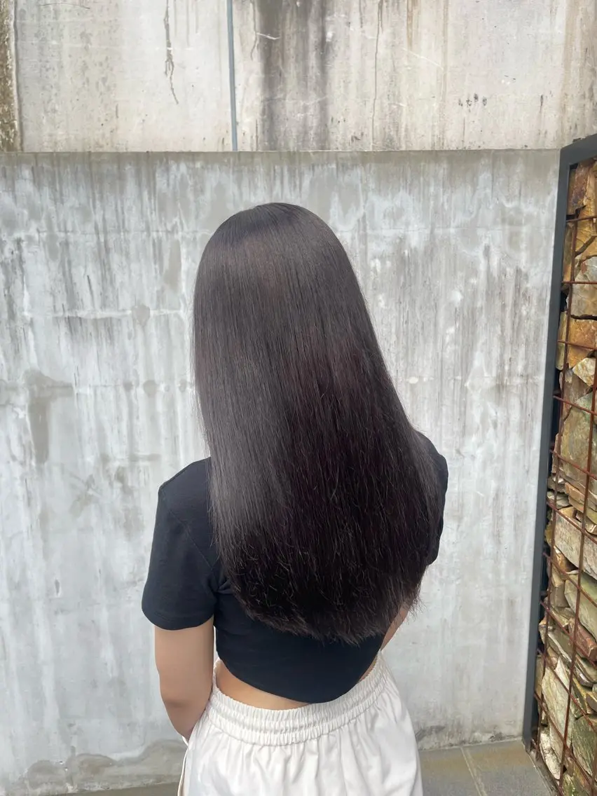 ロング ストパ,カラーモデル 募集🌼/星山沙希のヘアスタイル