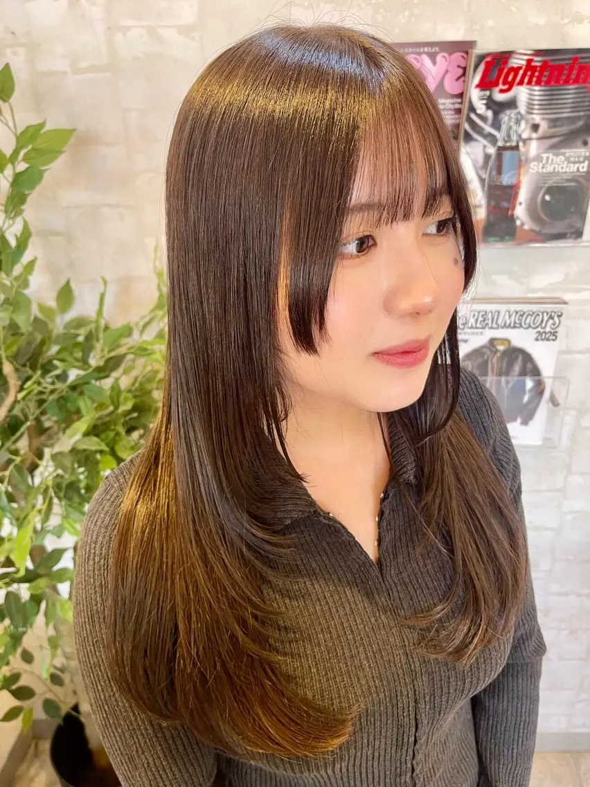 ※人気クーポン🤍🫧春の艶カラー💛【🦄レディースカット+イルミナカラー🦄】の写真