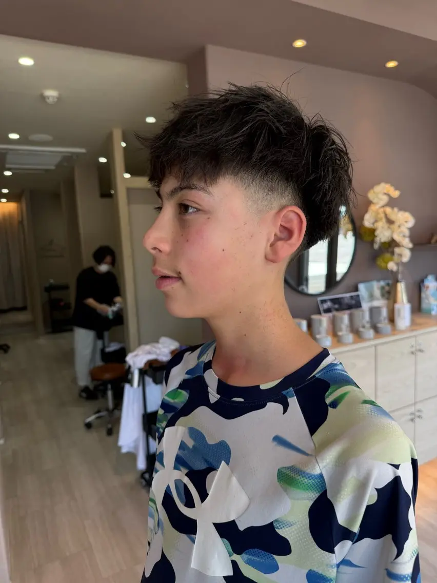 ショート パーマ 外国人風カラー ショートヘア カット Lien.テラダ 各務原スタイリストのヘアスタイル