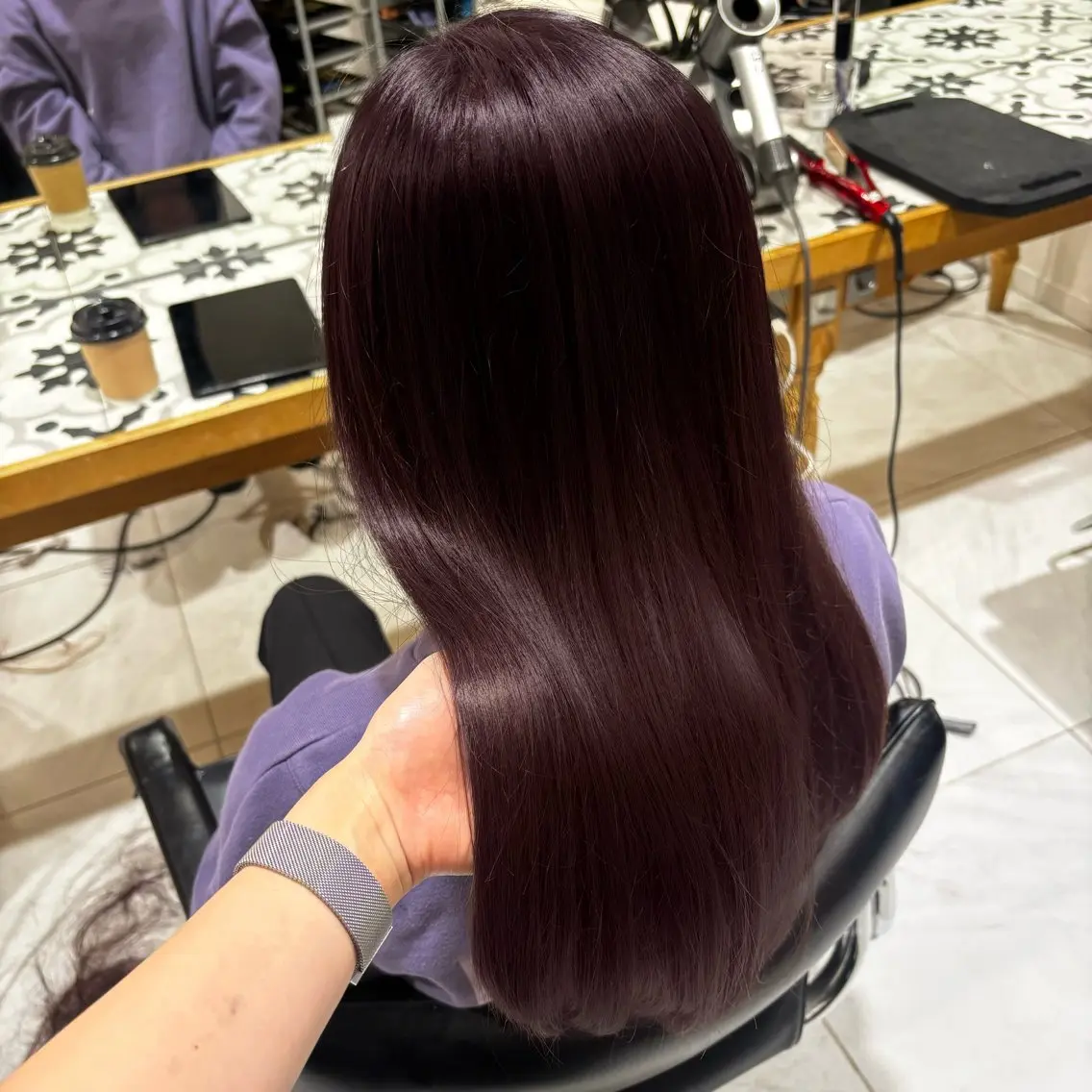 ロング カラー ヘアカラー トリートメント ヘアセット 莉瑠 / ボブモデル募集🐃のヘアスタイル