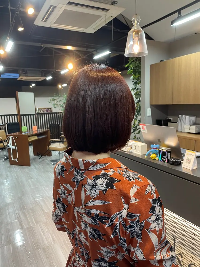 ショート ボブ マキノ キョウカのヘアスタイル