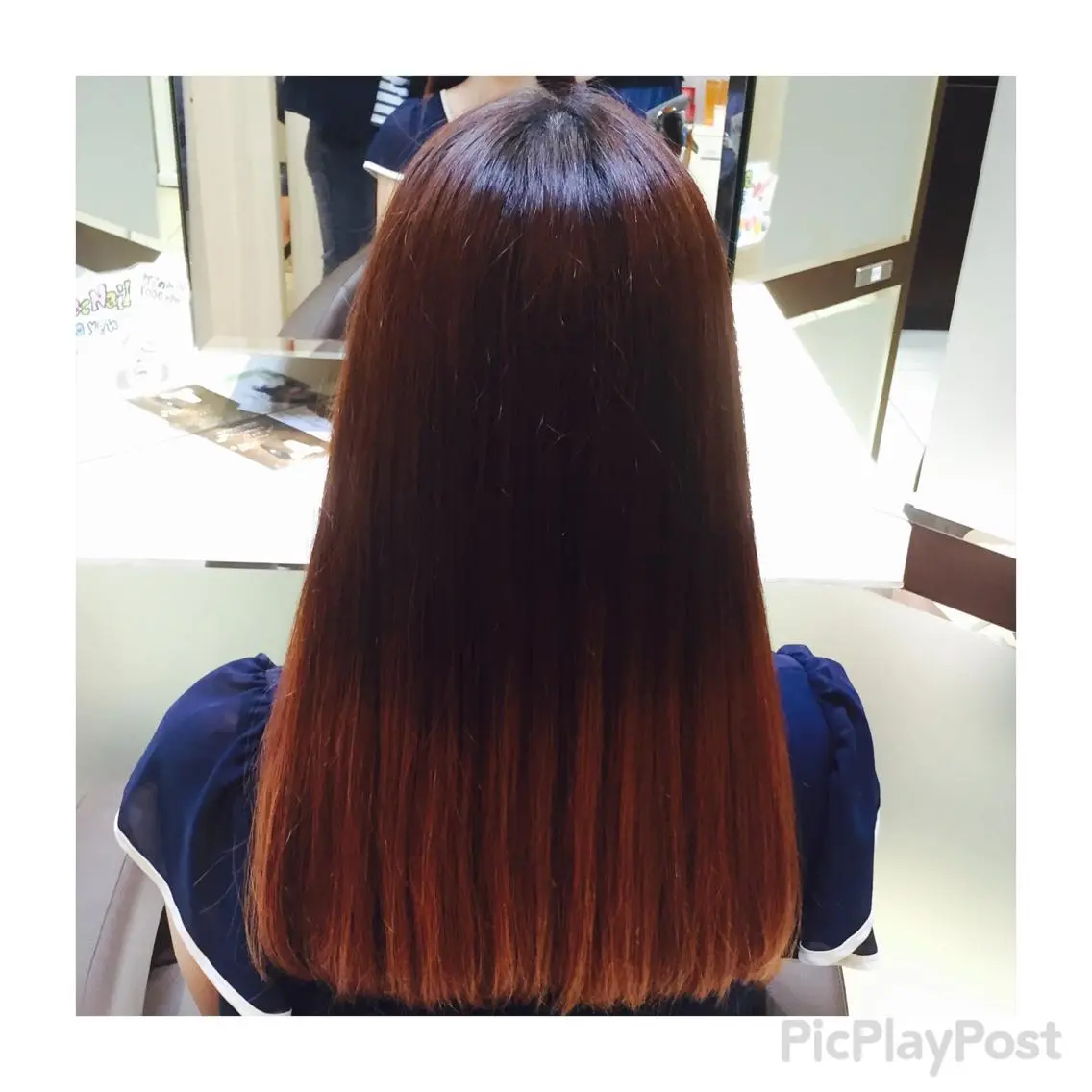 ロング カラー グラデーションカラー トリートメント スズキ シオリのヘアスタイル