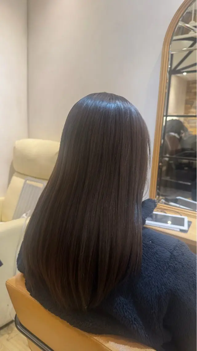 ロング カラー カット ヘアカラー トリートメント 透明感カラー💜 モテ髪 空陽💙のヘアスタイル