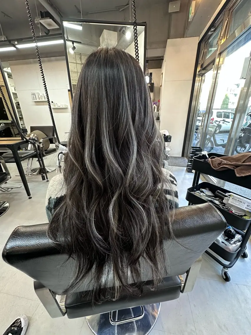 ロング ハイライト/髪質改善 ans/黒木 和大のヘアスタイル
