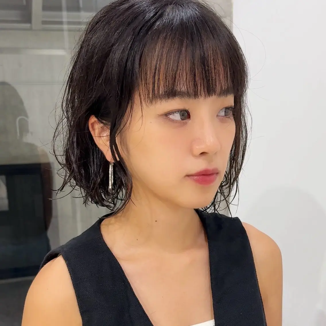 ショート カラー ボブ 髪質改善 似合わせカット 縮毛矯正 畔上 尚也のヘアスタイル