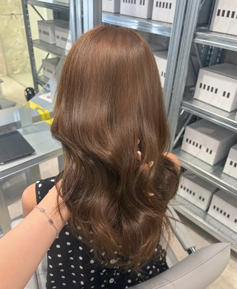 セミロング カラー カット ヘアカラー トリートメント ダブルカラー/レイヤ ーカット 🤍ゆきなのヘアスタイル