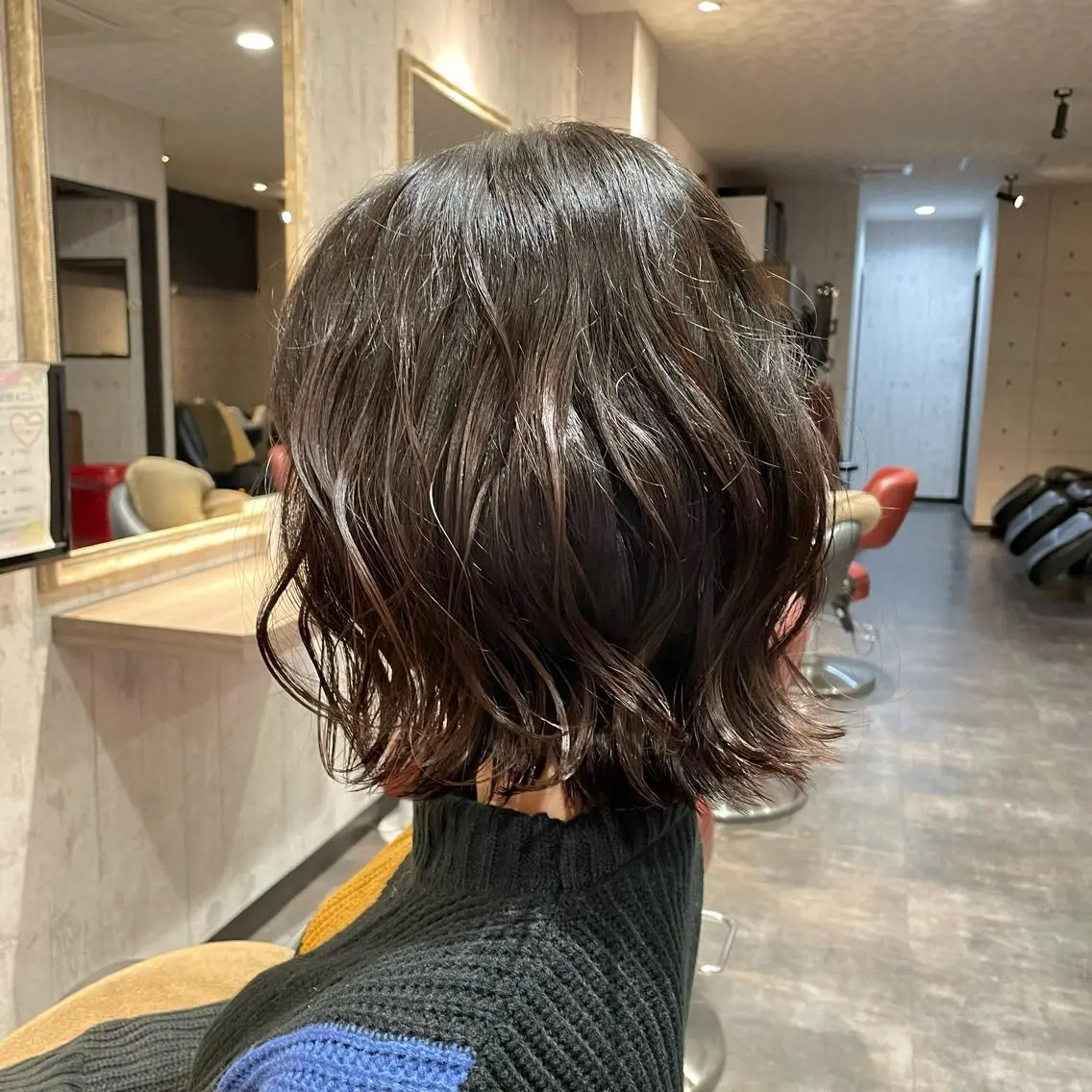 ミディアム ボブ カット ヘアカラー Wataru 髪質改善カラー💎のヘアスタイル