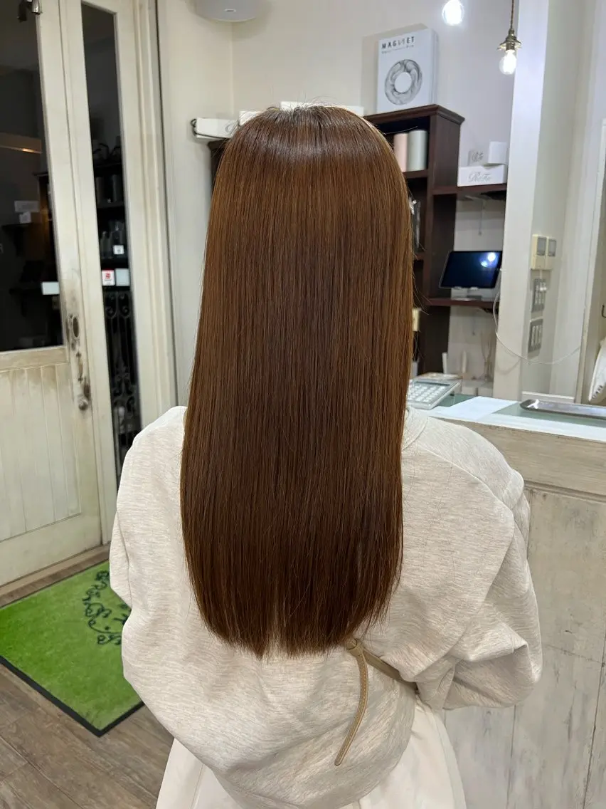 🪽艶髪縮毛矯正🪽+全体カット【マイクロバブル付き】の写真