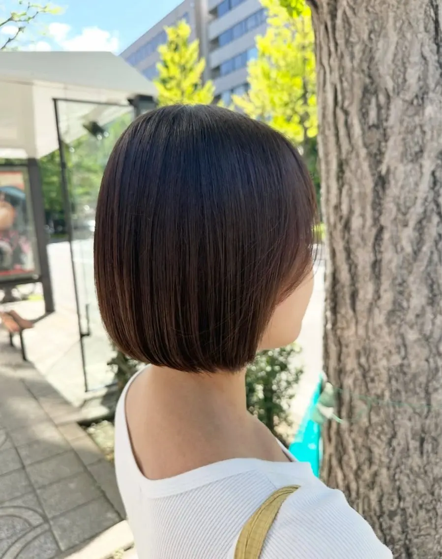 ショート ボブレイヤー ボブ レイヤーカット 🌿RIO🌿 ウェーブパーマ🌀のヘアスタイル