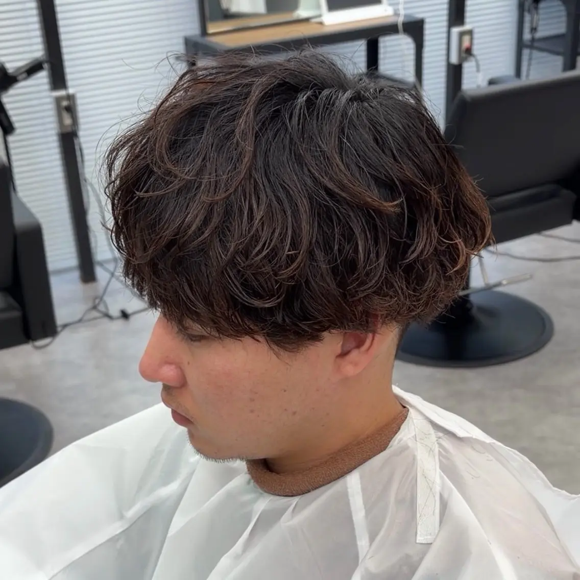 パーマ メンズ メンズパーマ シャドウパーマ／骨格 矯正カット　トモキのヘアスタイル