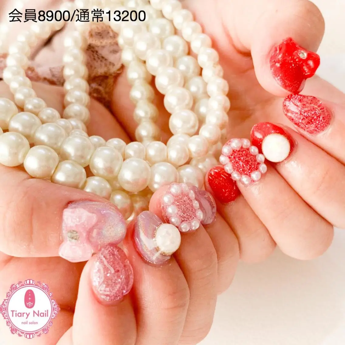 ネイル 桜ネイル 長さ出し オフィスネイル スカルプネイル シンプルネイル 💗🪽Tiary Nail🪽💗のネイルデザイン