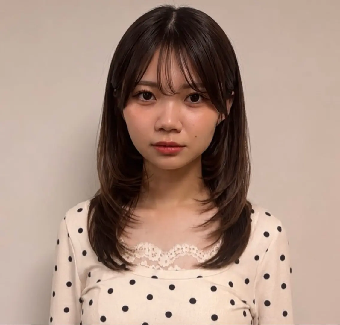ミディアム レイヤーカット 荒神 駿太のヘアスタイル