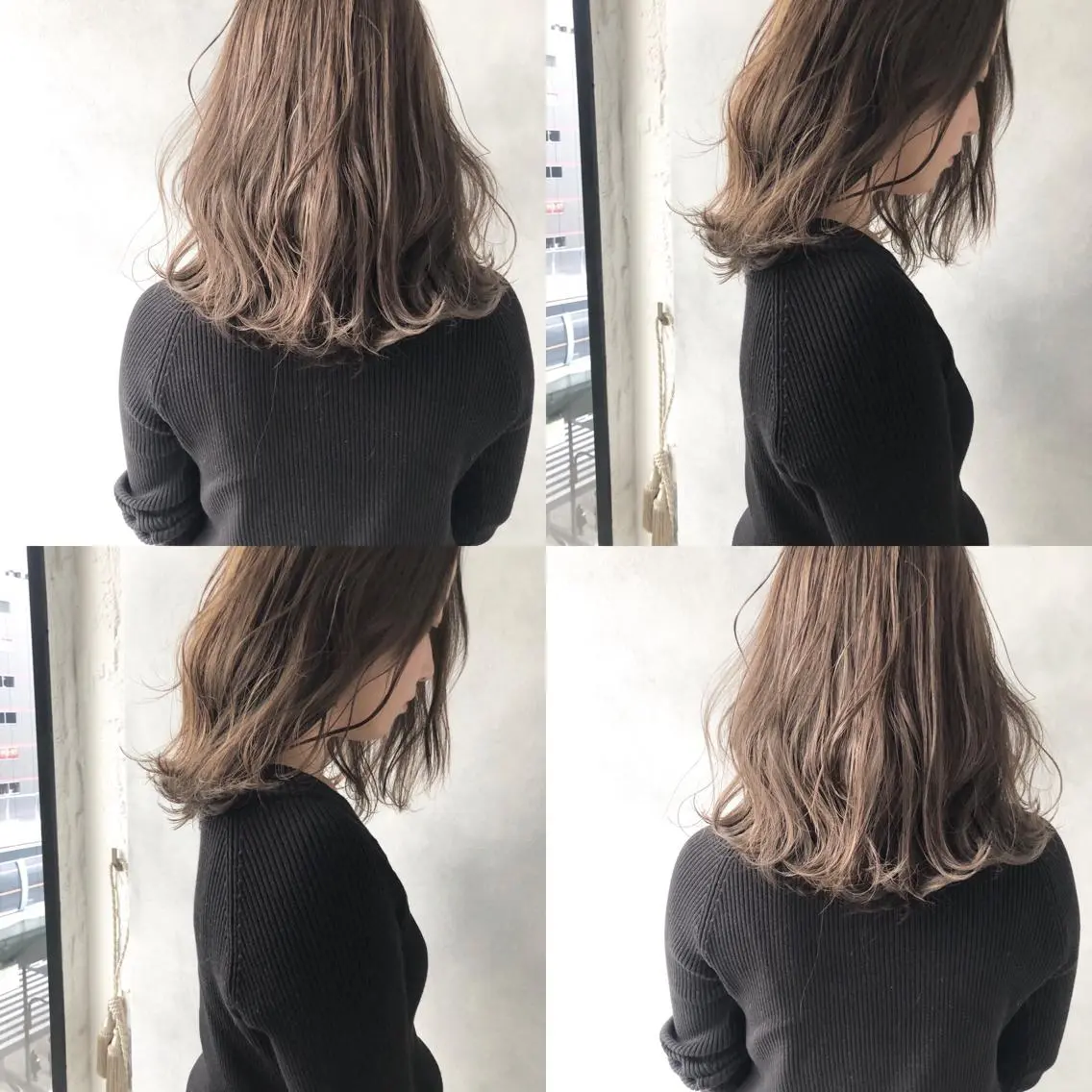 ミディアム 外国人風カラー ハイライト 小澤大輔 YOLO hairのヘアスタイル