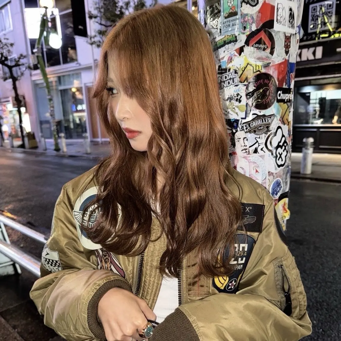 ロング カラー ヘアカラー トリートメント 🧡可愛い色落ち🧡 ハイトーン特化🧡のヘアスタイル