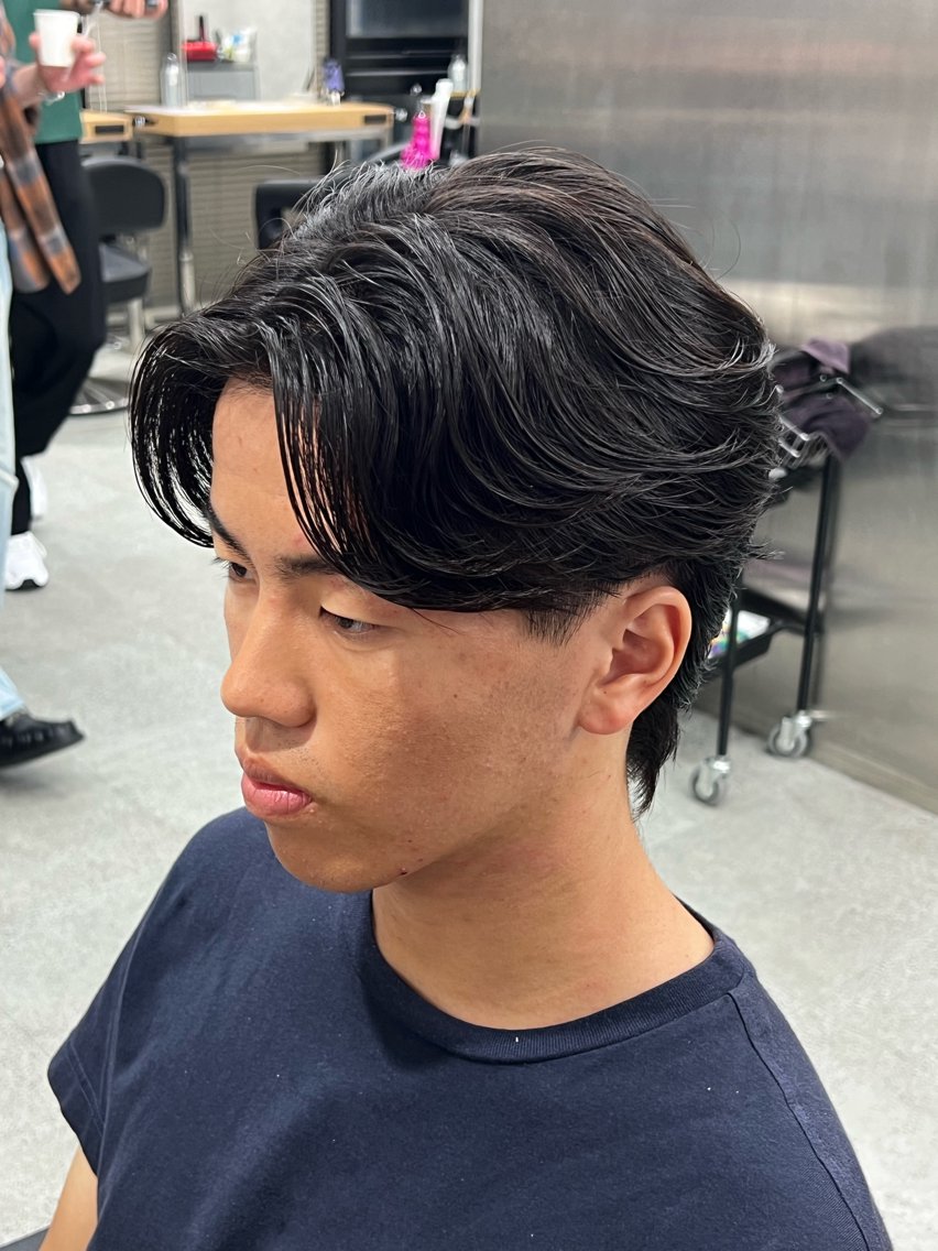 ショート メンズ くせ毛 縮毛矯正 カット 縮毛矯正 のぶ/ 🔥パーマ特化🔥のヘアスタイル