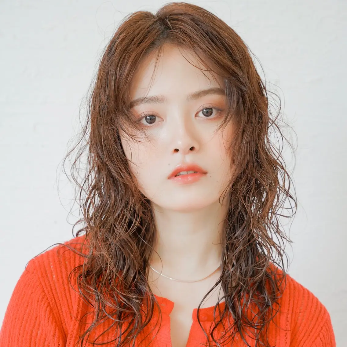 セミロング カラー パーマ カット ヘアカラー パーマ メンズヘア特化 崎田 成人のヘアスタイル