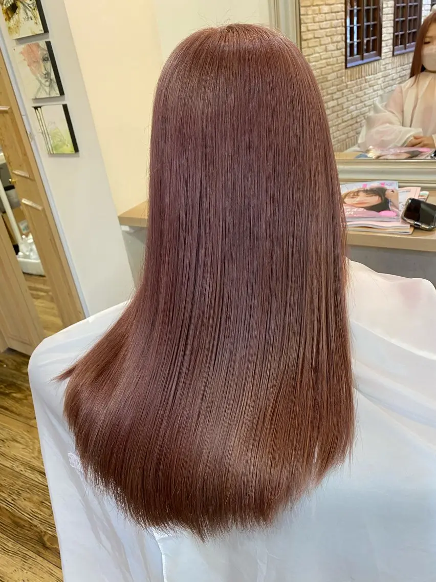 ロング カラー ヘアカラー トリートメント 服部 樹季のヘアスタイル