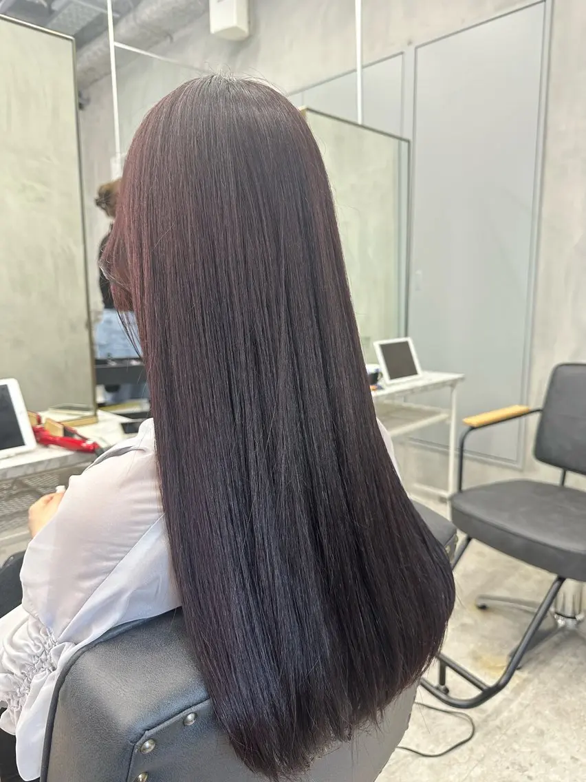 ロング カラー カット ヘアカラー トリートメント 艶髪/縮毛矯正 特化 ヒトシのヘアスタイル