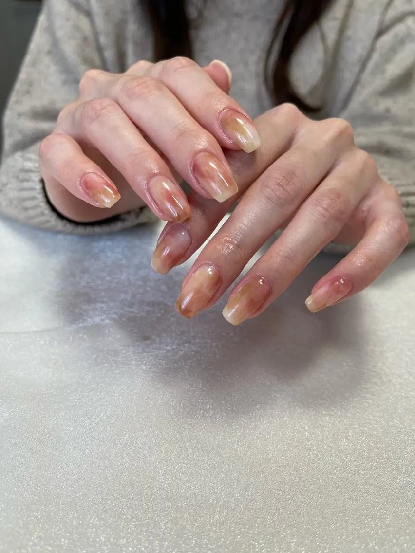 もやもやネイル 🌫️🌫️♡🌙の写真