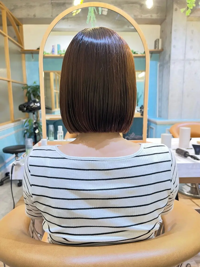 ミディアム カット ヘアカラー 大宮/ボブ/縮毛矯正 大瀧菜月のヘアスタイル