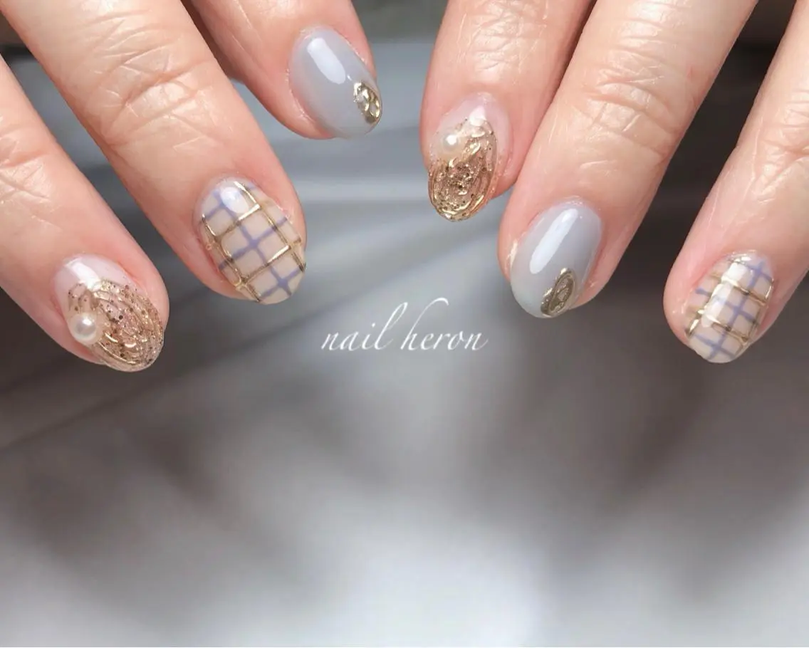ネイル ハンドネイル saki_ nail heronのネイルデザイン