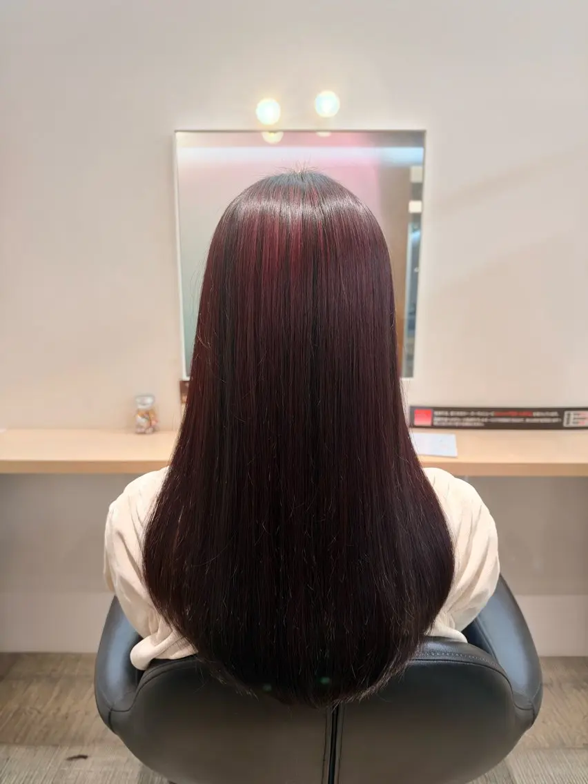 ロング カラー ヘアカラー 謝花 卯依┆͓̽ モデル募集中🪽⋆꙳のヘアスタイル