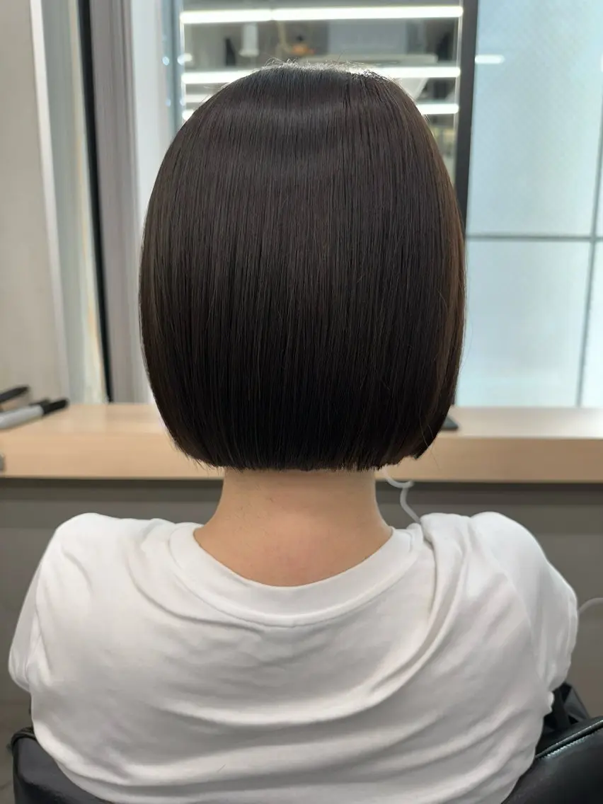 ショート カット ヘアカラー 髪質改善/美髪矯正/ 小顔ボブNANAのヘアスタイル
