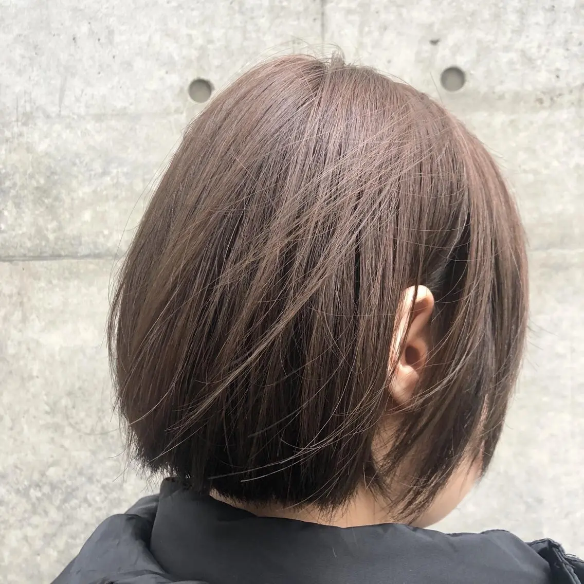 ショート アッシュ やまさきえりこ ニュアンスパーマのヘアスタイル