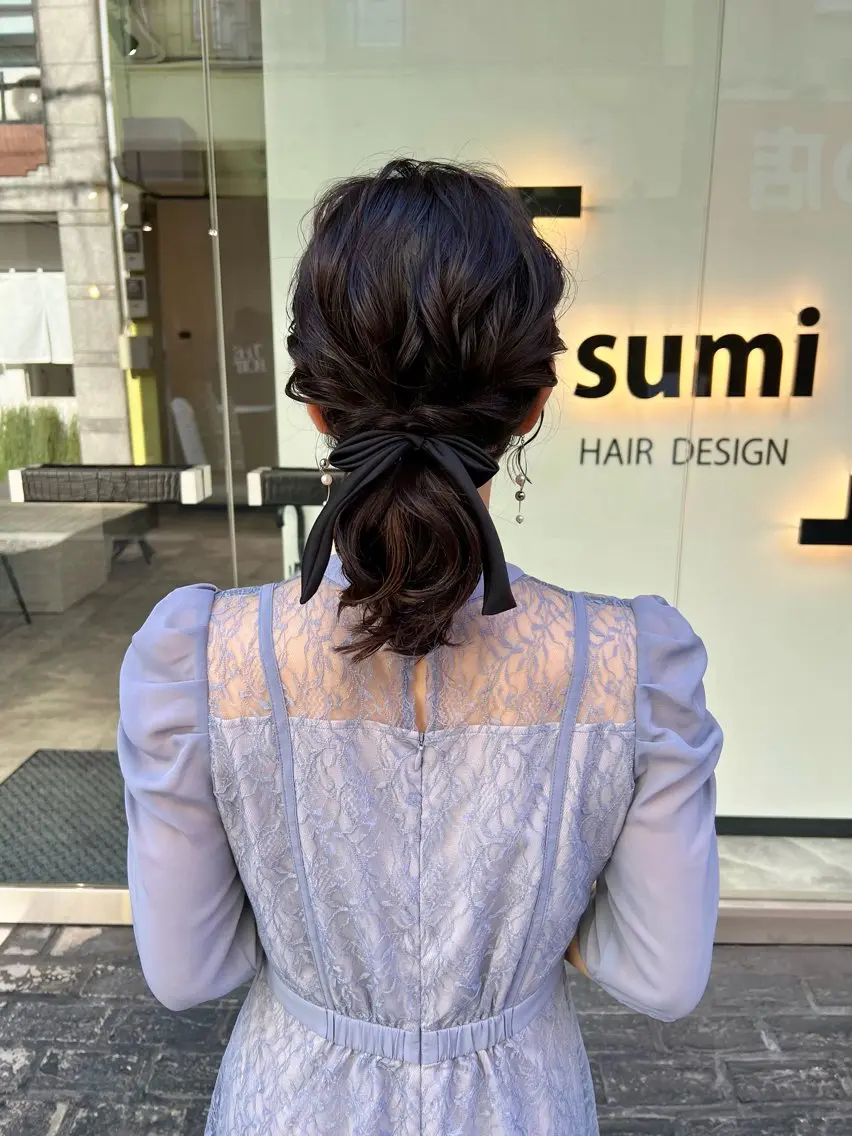 ショート カラー ヘアアレンジ 「sumi」 AMIのヘアスタイル