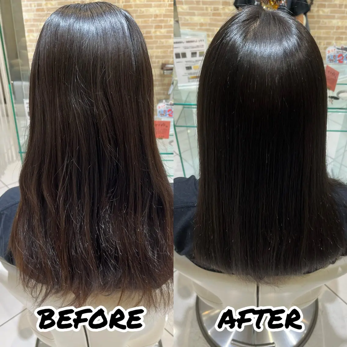 ロング カット 縮毛矯正 トリートメント 髪質改善美容師 鈴木のヘアスタイル