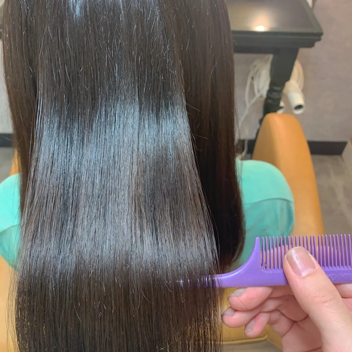 ロング カラー カット 縮毛矯正 トリートメント stylist/ボブ ことの/韓国レイヤーのヘアスタイル