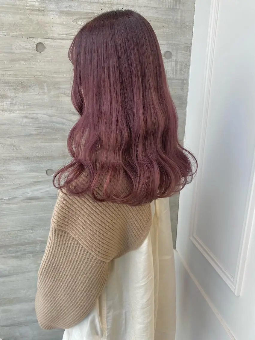 🍊🧡ダメージ最小限で可愛く🧡🍊【ダブルピンク】＋【トレンドアレンジ】の写真