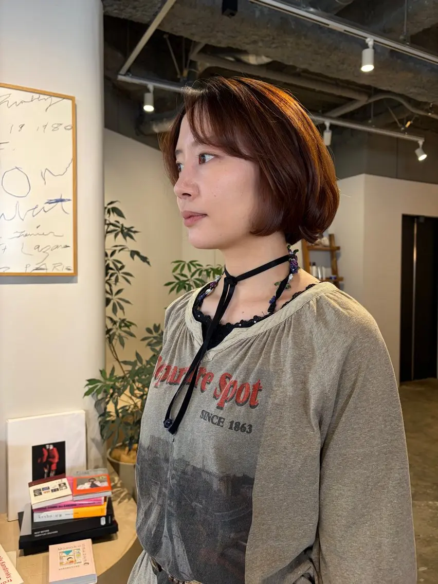 ミディアム 佐藤 来輝のヘアスタイル