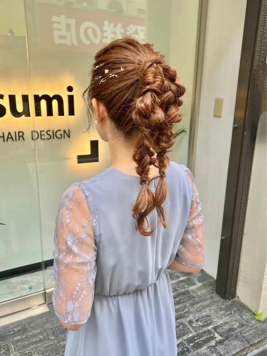 セミロング カラー ヘアアレンジ 「sumi」 AMIのヘアスタイル