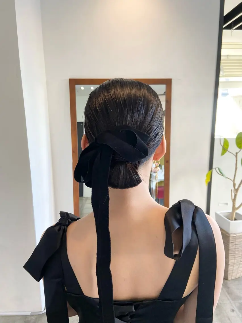 ヘアアレンジ まつ あみのヘアスタイル