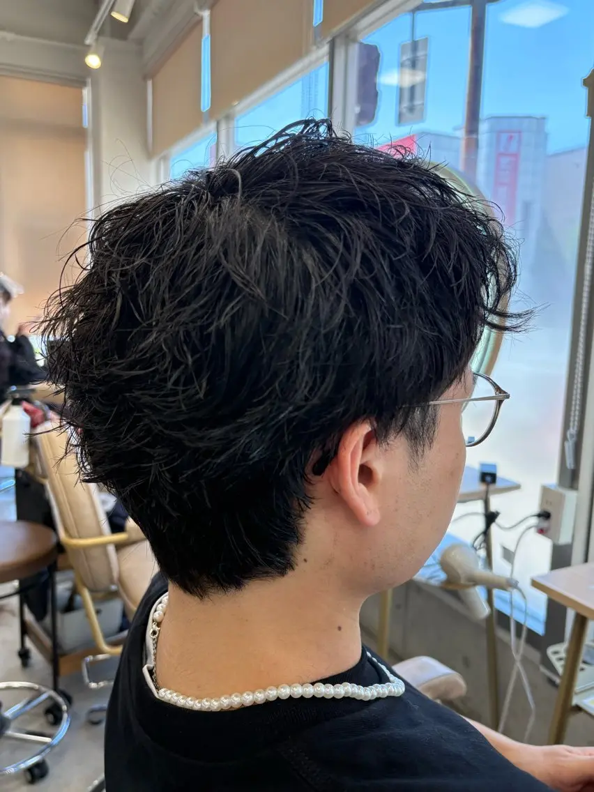 朝のスタイリングを楽にメンズカット+ナチュラルパーマ!の写真