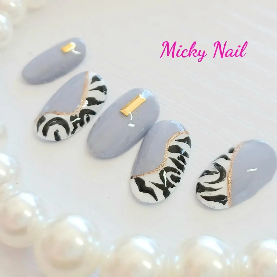 ミディアム ネイル アニマル柄 Micky nail chikushinoのその他イメージ