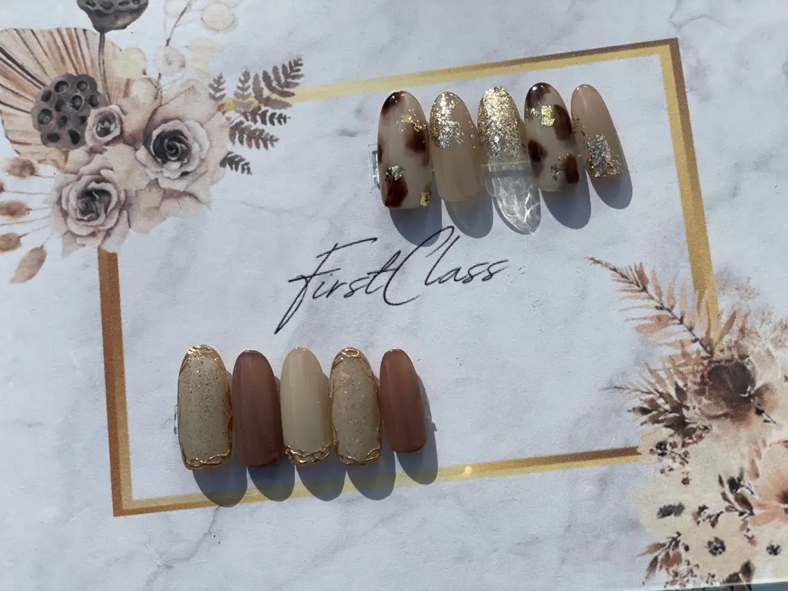 ネイル 長さ出し FIRSTCLASS YURiのネイルデザイン