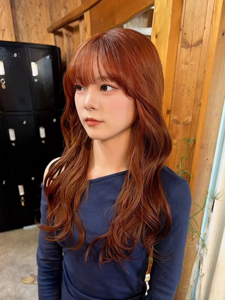 カラー オレンジ 🌻ショートカット モデル募集中🪽のヘアスタイル