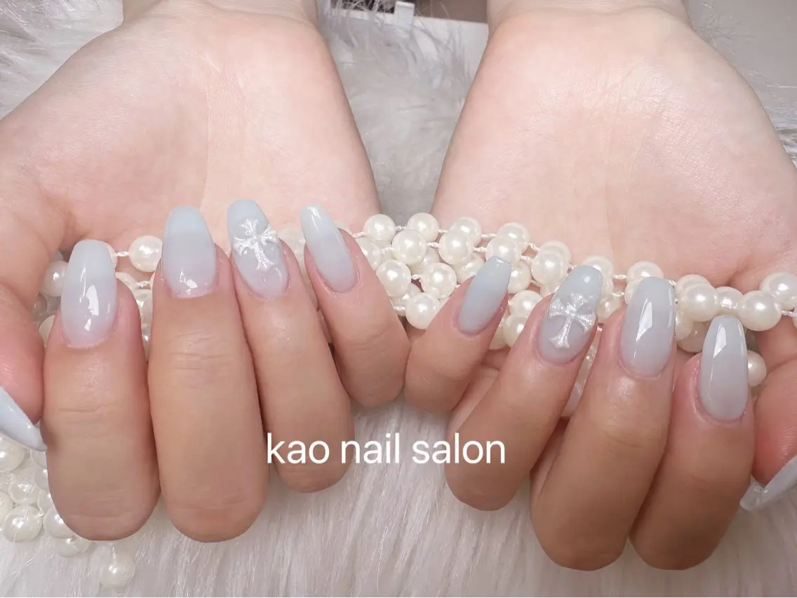 ネイル ハンドネイル kao nail マグネット/長さだしのネイルデザイン