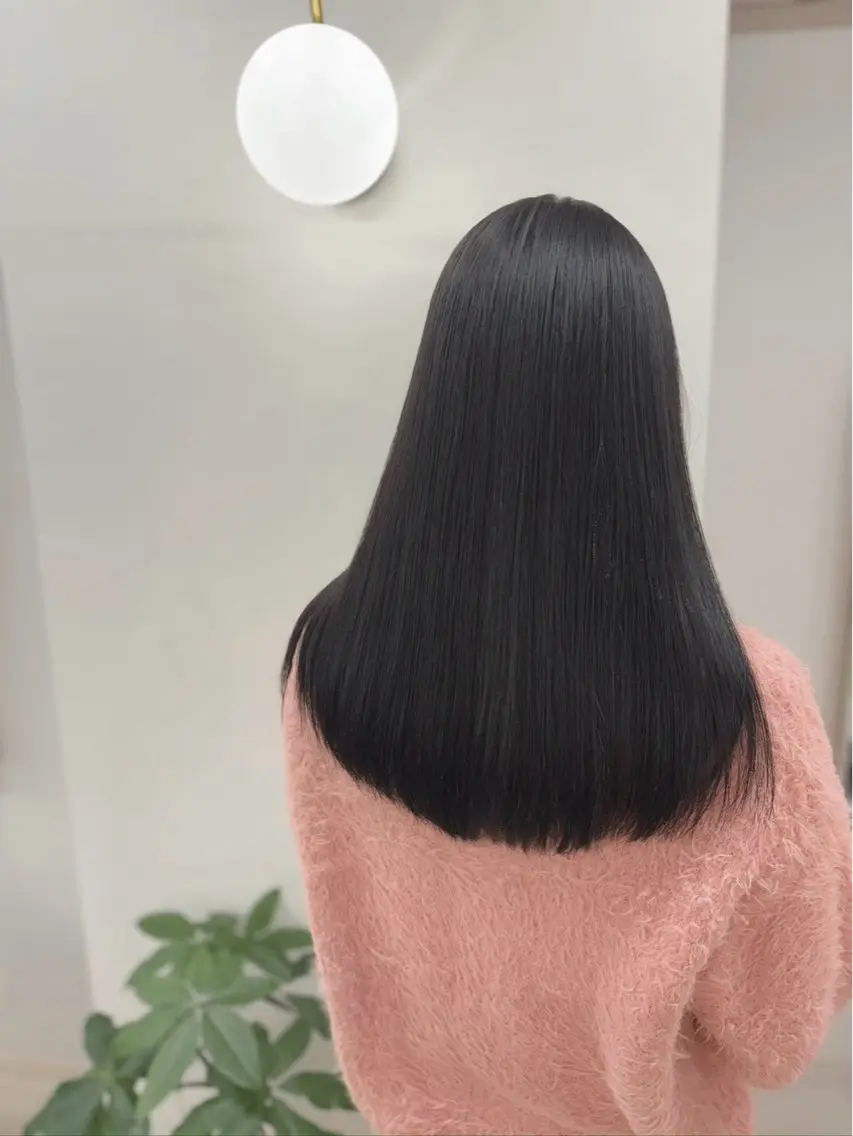 セミロング パーマ ヘアカラー トリートメント hachiyama rinaのヘアスタイル