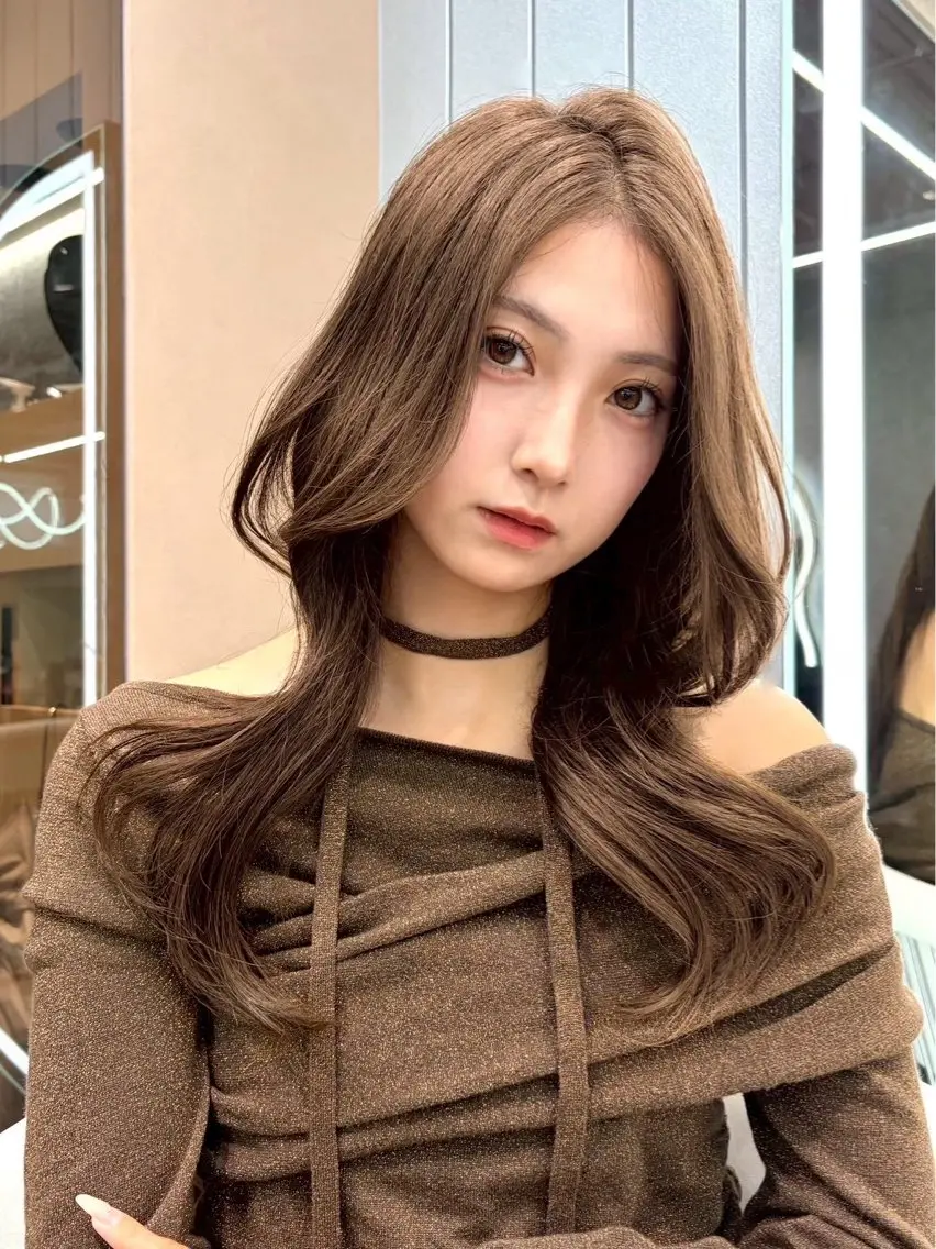 ロング 大宮／甘め韓国ヘア／ Kurumi🎀のヘアスタイル