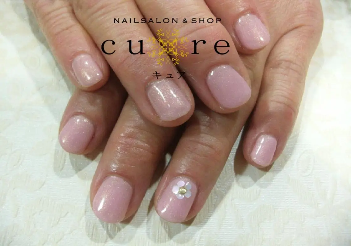 ショート ネイル シンプルネイル ネイルサロン Cureのネイルデザイン