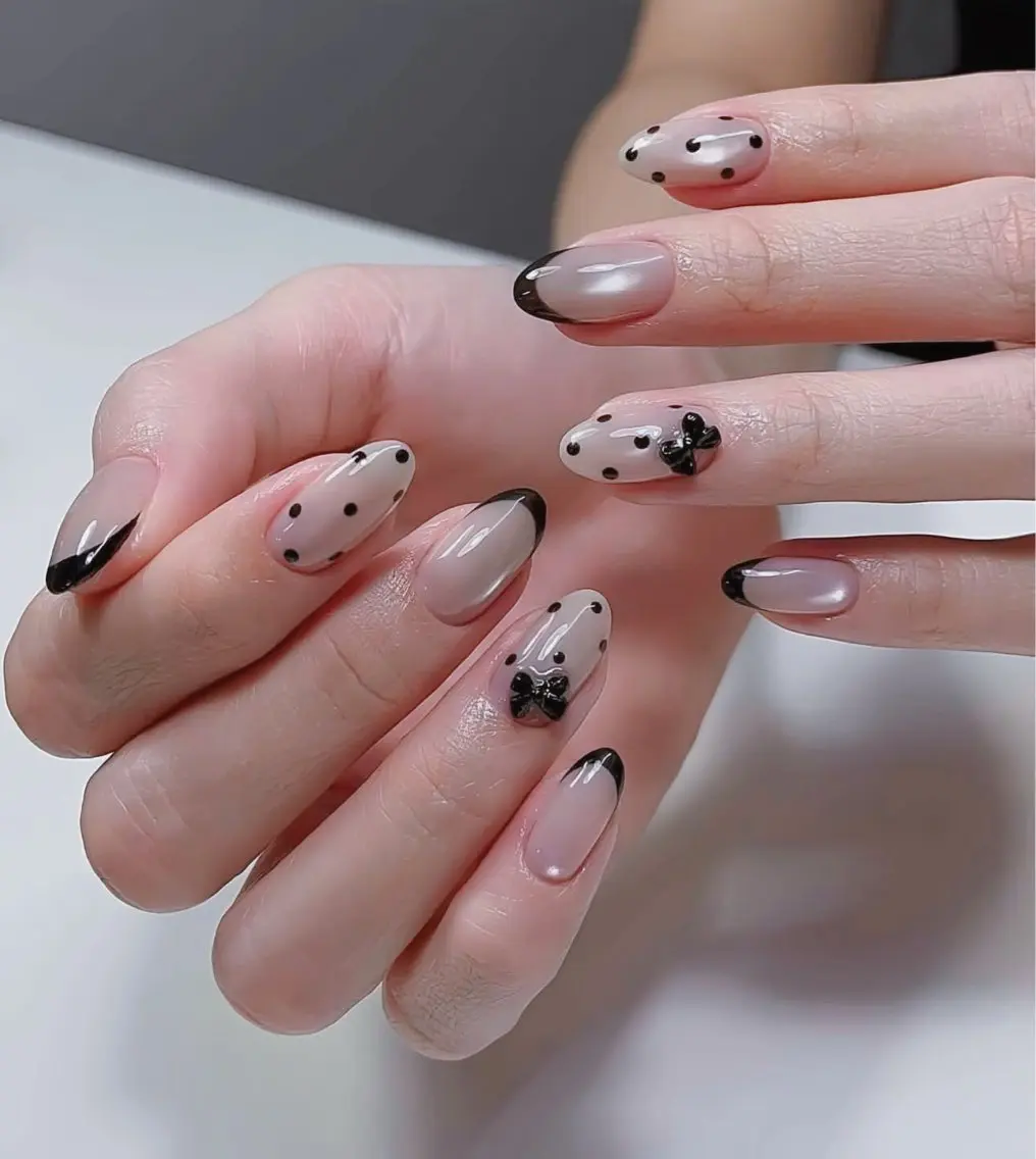 ネイル チークネイル フットネイル フレンチネイル グラデーション 韓国ネイル Ribbonnail salonのネイルデザイン
