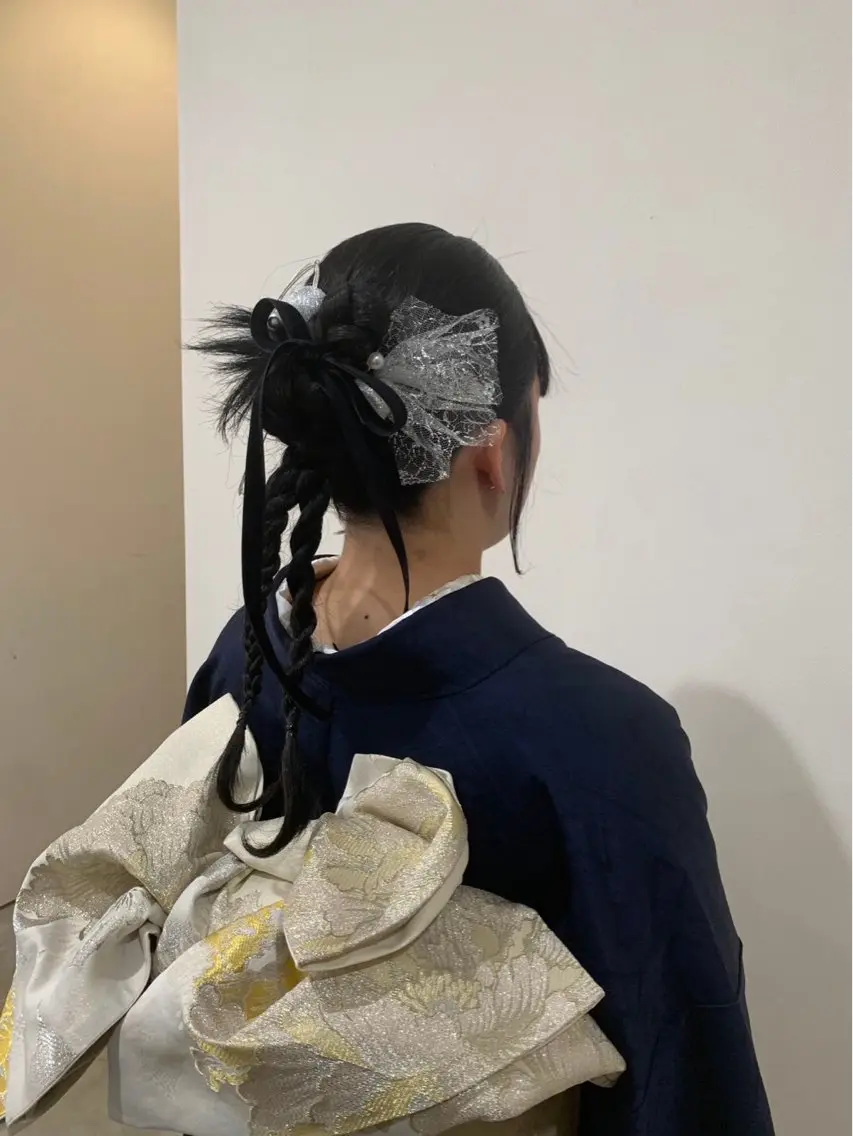 ロング ヘアアレンジ 成人式 艶カラー/レイヤー カット🫧あいりのヘアスタイル