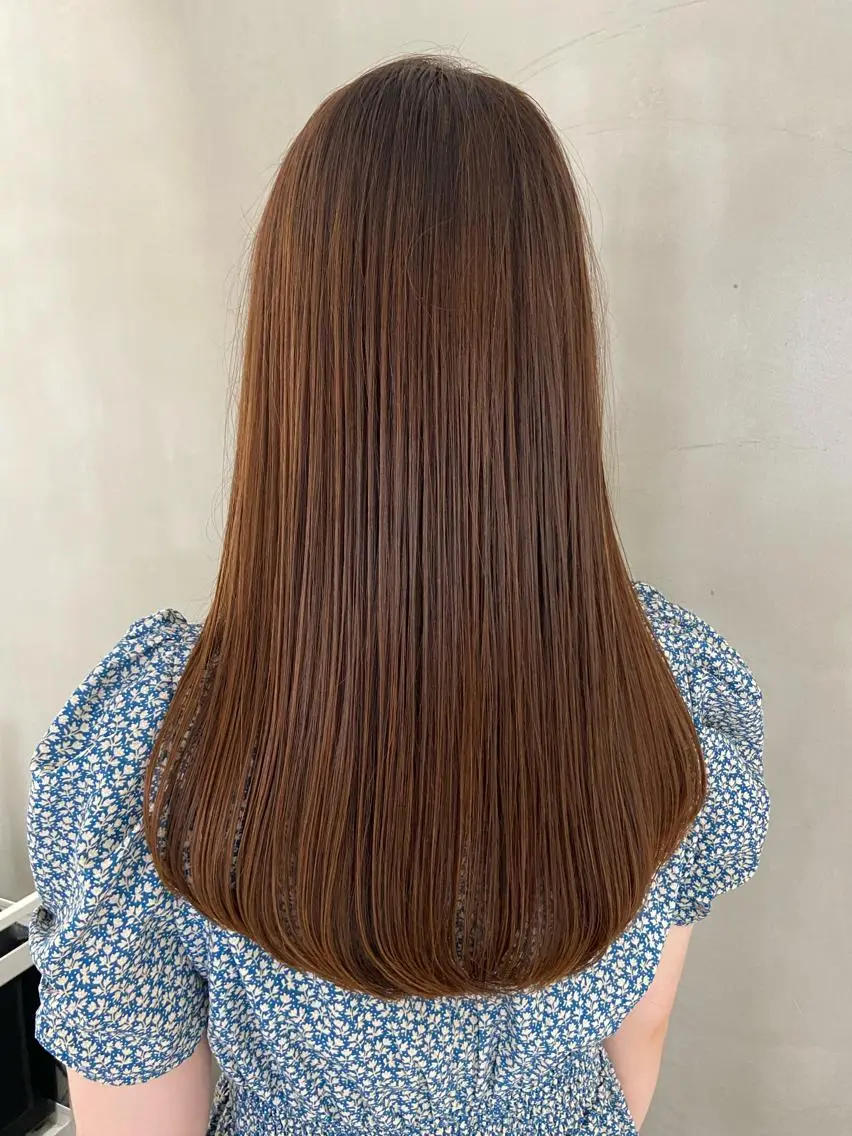 全体カット+ストレート髪質改善トリートメント👒🫧の写真
